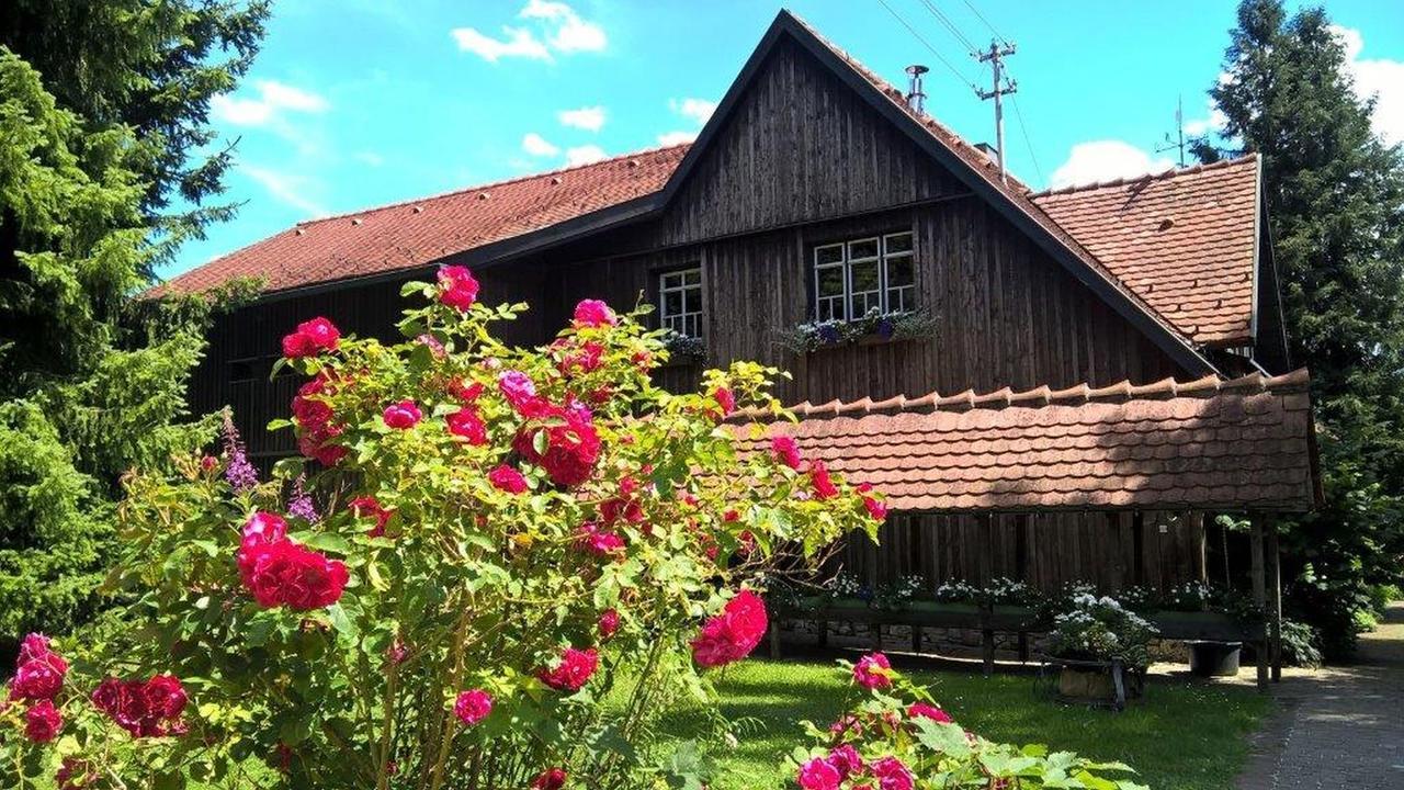 Albler-Nest Auf Hofgut Kuche Apartamento Burladingen Exterior foto